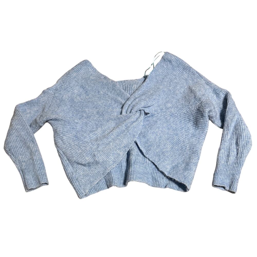 NWOT Anthro Bishop + Young Jocelyn Twist Back
Sweater Size Large Light Blue - Picture 3 of 6